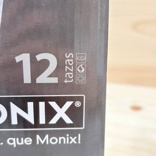 Monix Vitro Noir Cafetera Italiana 12 Tazas Negra