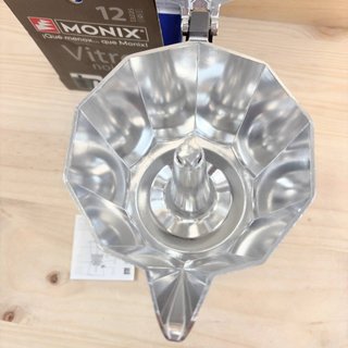 Monix Vitro Noir Cafetera Italiana 12 Tazas Negra