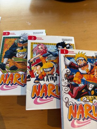 Naruto  volumen 1, 2 y 3