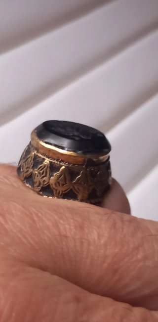Anello sigillo afghano vintage