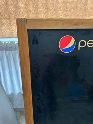 Cartel de pie madera Pepsi
