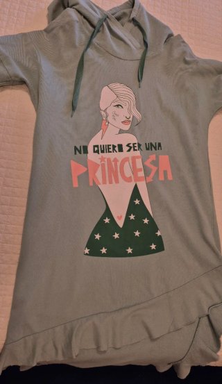 Vestido capucha Aire Retro. Talla L