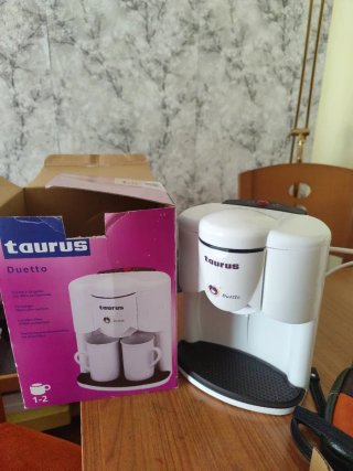 Cafetera Taurus Duetto Blanca