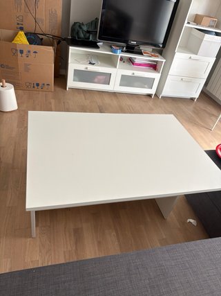 Mesa plegable salón madera y plástico