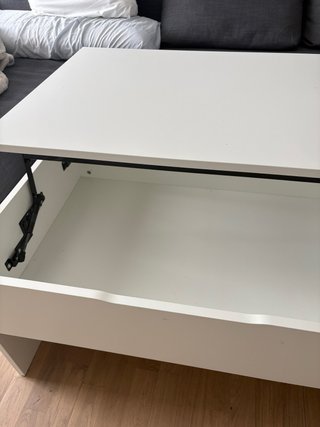 Mesa plegable salón madera y plástico