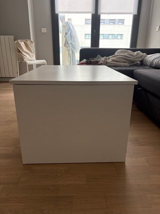 Mesa plegable salón madera y plástico