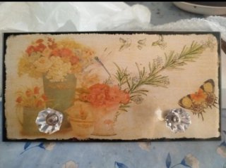 Pareja percheros vintage Shabby Chic