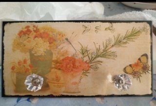 Pareja percheros vintage Shabby Chic