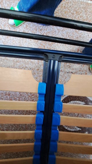 Letto matrimoniale in ferro antichizzato