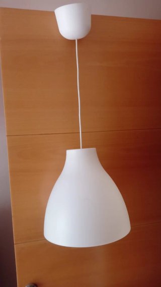 Lámpara de techo colgante blanca