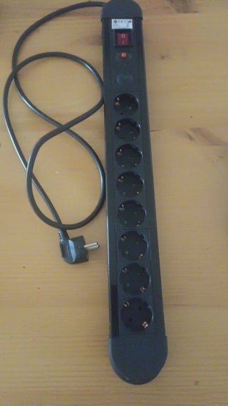 Regleta 8 enchufes con interruptor