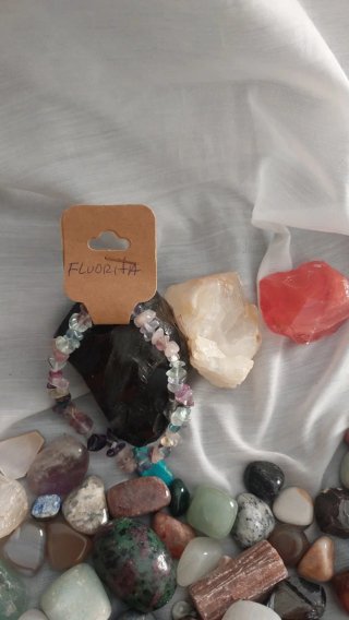 Pulsera Fluorita Natural Multicolor