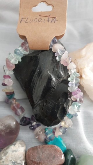 Pulsera Fluorita Natural Multicolor
