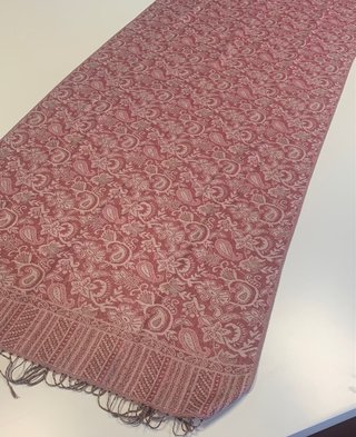 Pashmina Estampada Cachemir Burdeos