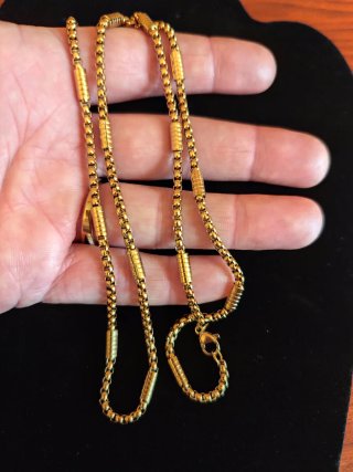 Collar chapado en oro 18k .LR 50