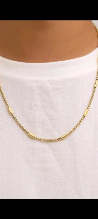 Collar chapado en oro 18k .LR 50