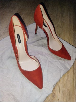 Zapatos de tacón Mango rojos