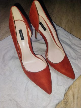 Zapatos de tacón Mango rojos