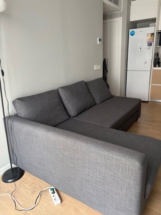 Sofá cama gris Ikea