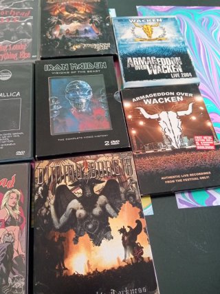 Lote 22 DVDs Heavy Metal y rock