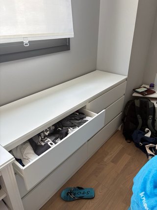 Cómoda blanca 6 cajones Ikea