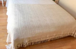 Colcha Calma House Beige/Blanco