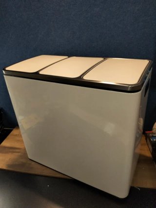 Cubo Basura Reciclaje Papelera Songmics LTB54WT