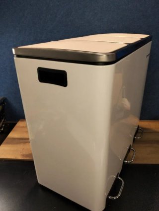 Cubo Basura Reciclaje Papelera Songmics LTB54WT