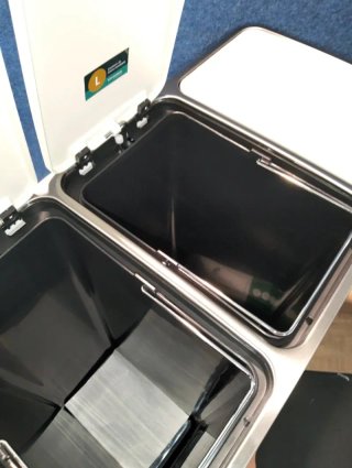 Cubo Basura Reciclaje Papelera Songmics LTB54WT