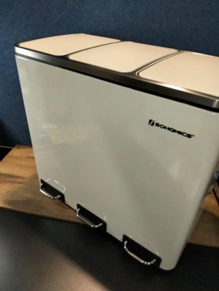 Cubo Basura Reciclaje Papelera Songmics LTB54WT