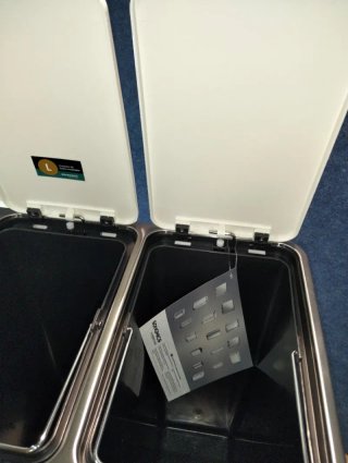 Cubo Basura Reciclaje Papelera Songmics LTB54WT