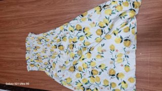 Vestido de verano con estampado de limones talla M