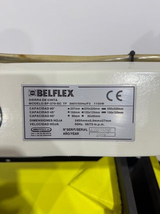 Sierra de Cinta Belflex 270-SC