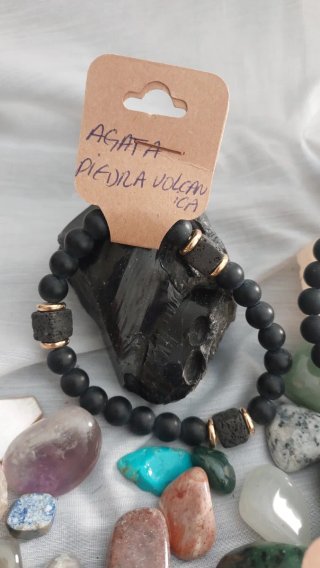 Pulsera Piedra Natural Agata Turquesa