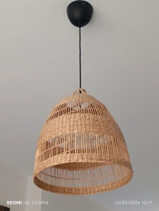 Lámpara de techo de mimbre Ikea