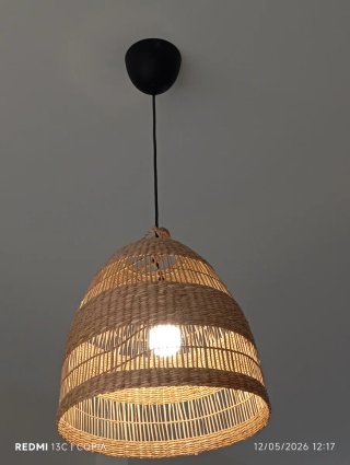 Lámpara de techo de mimbre Ikea