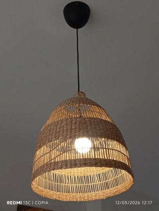 Lámpara de techo de mimbre Ikea