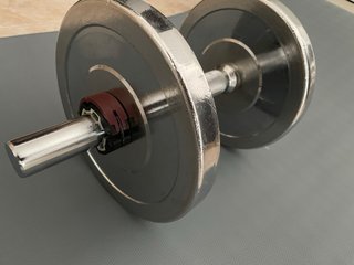 Mancuerna 10kg Cromada