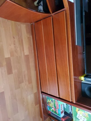 "Urgente" Mueble TV madera y cristal 230x50x220