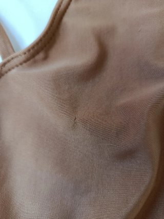 Bañador marrón/teja con tiras cruzadas