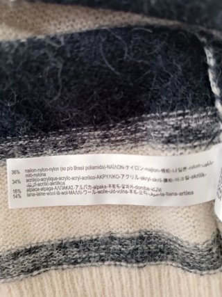 Jersey Zara rayas oversize talla S