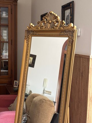 Espejo dorado nuevo madera.