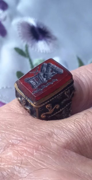 Anello sigillo afghano antico