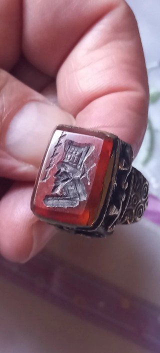 Anello sigillo afghano antico