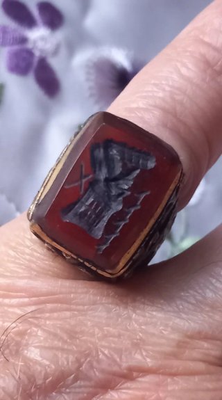 Anello sigillo afghano antico