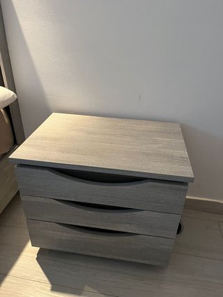Cama Canapé abatible + Colchón + Mesita + Cómoda