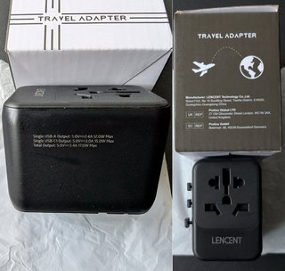 Adaptador cargador viaje 4 tipos internacionales