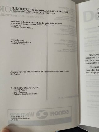El Dolor un síntoma multidisciplinar