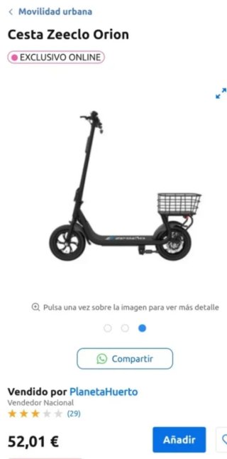 Repuestos Patinete Eléctrico Zeeclo Orion