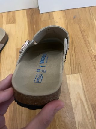 Zuecos Birkenstock Beige Talla 43